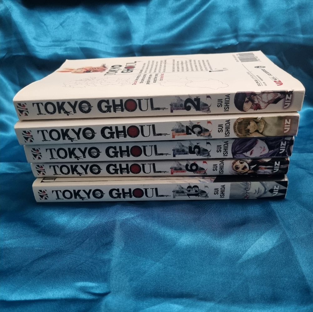 Tokyo Ghoul Manga Books Volume 2-3, 5-6, and 13